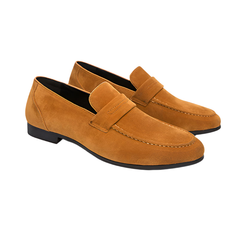 TheighT | Suede Penny Loafers