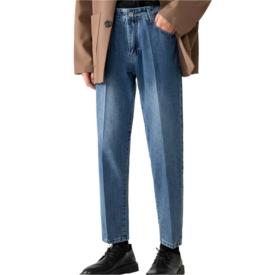 Men's Loose Straight Denim Jeans
