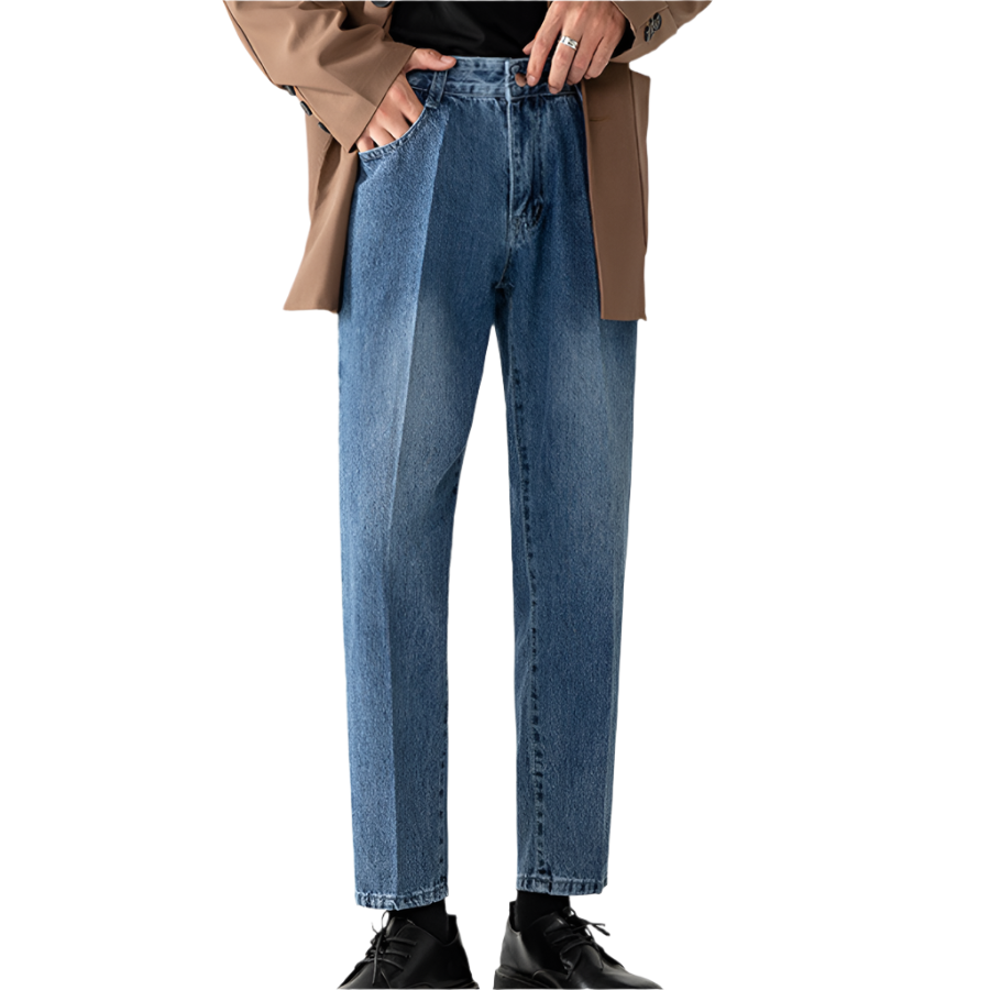 Men's Loose Straight Denim Jeans