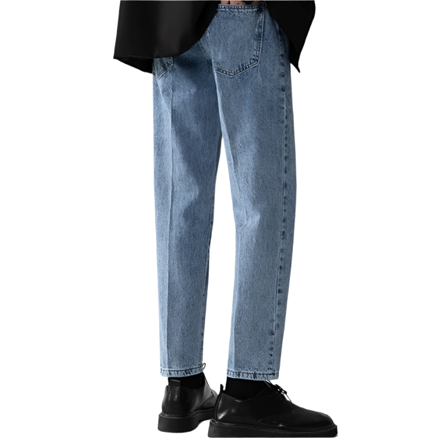 Men's Loose Straight Denim Jeans