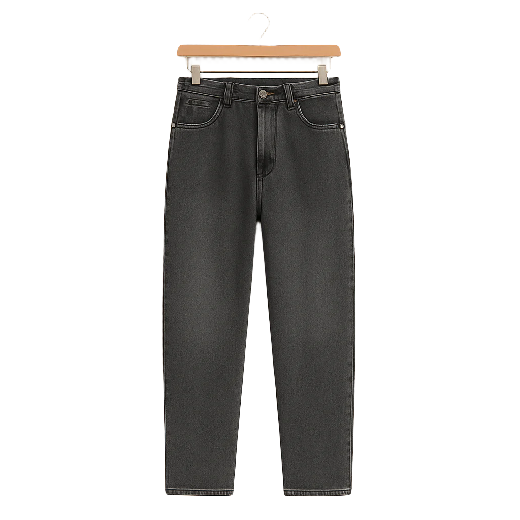 Washed Floral Denim Jeans