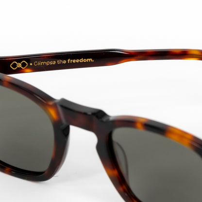 Times Tortoise Green  - TheighT Sunglasses