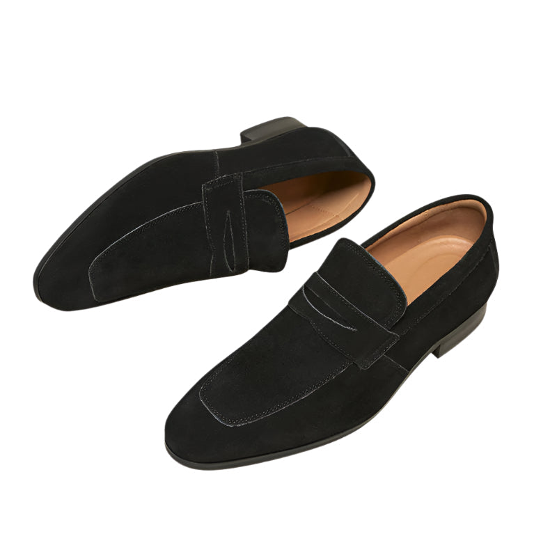 TheighT | Suede Penny Loafers