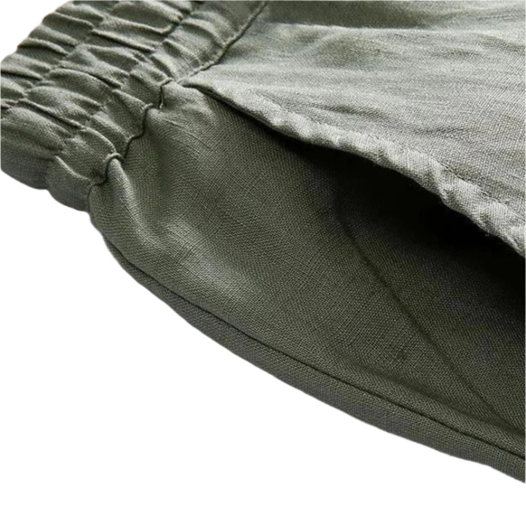 Fez - Linen Pantalon (straight fit)