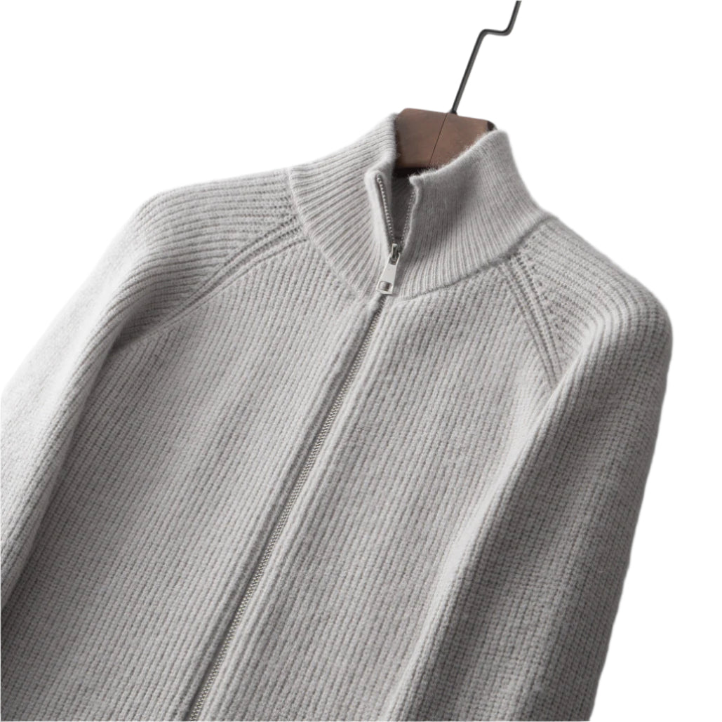 TheighT 100% Merino Wool ZIPPED CARDIGAN