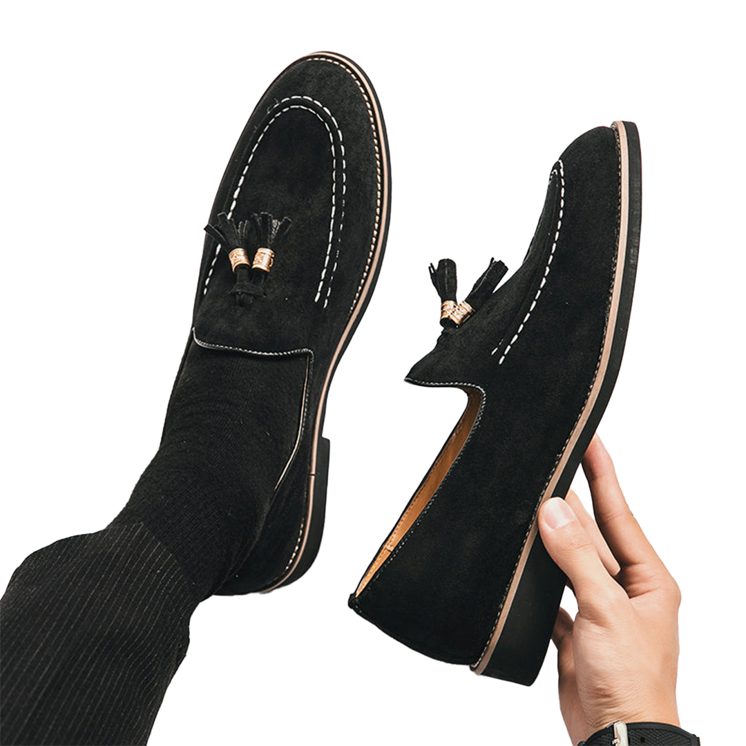 Enzo Taupe Suede Loafer