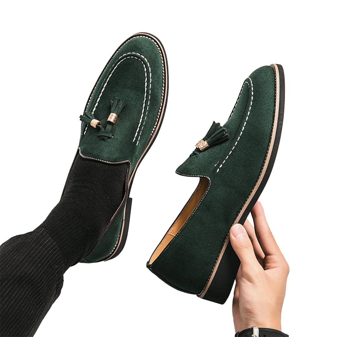 Enzo Taupe Suede Loafer