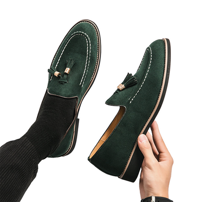 Enzo Taupe Suede Loafer