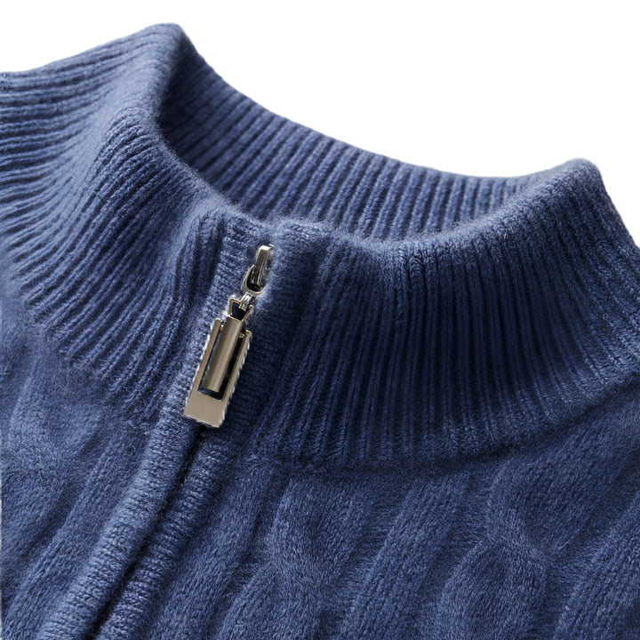 100% TheighT Cashmere  Woven  Half Zip