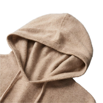 100% TheighT Cashmere Hooded Sweater