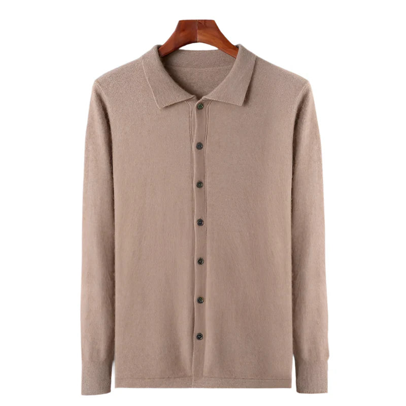 100% TheighT Cashmere Polo Button
