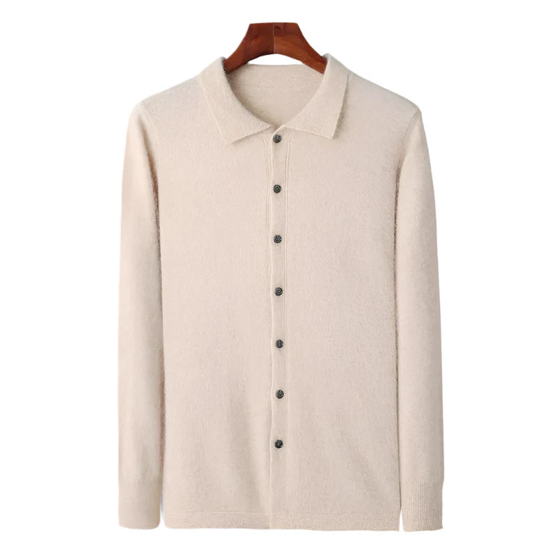 100% TheighT Cashmere Polo Button