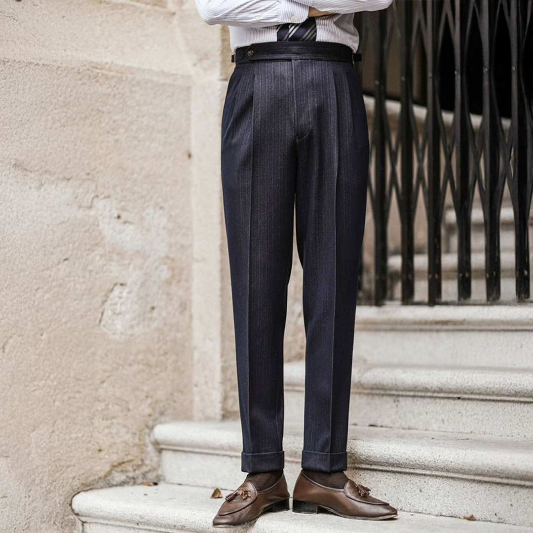 Napoli Men's Vintage Business Casual Pants - Non-Iron