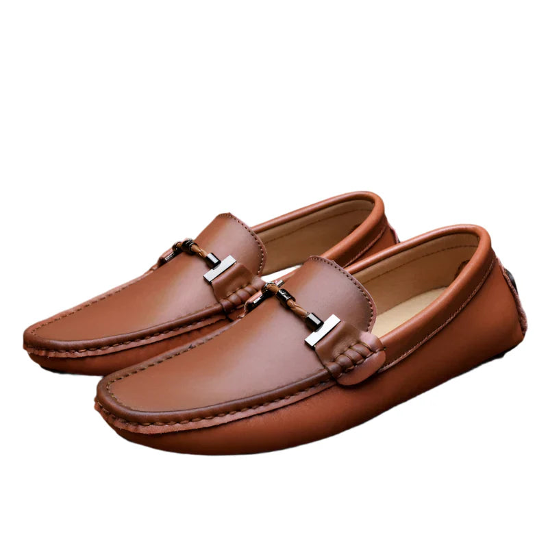 Giovanni Leather Moccasins