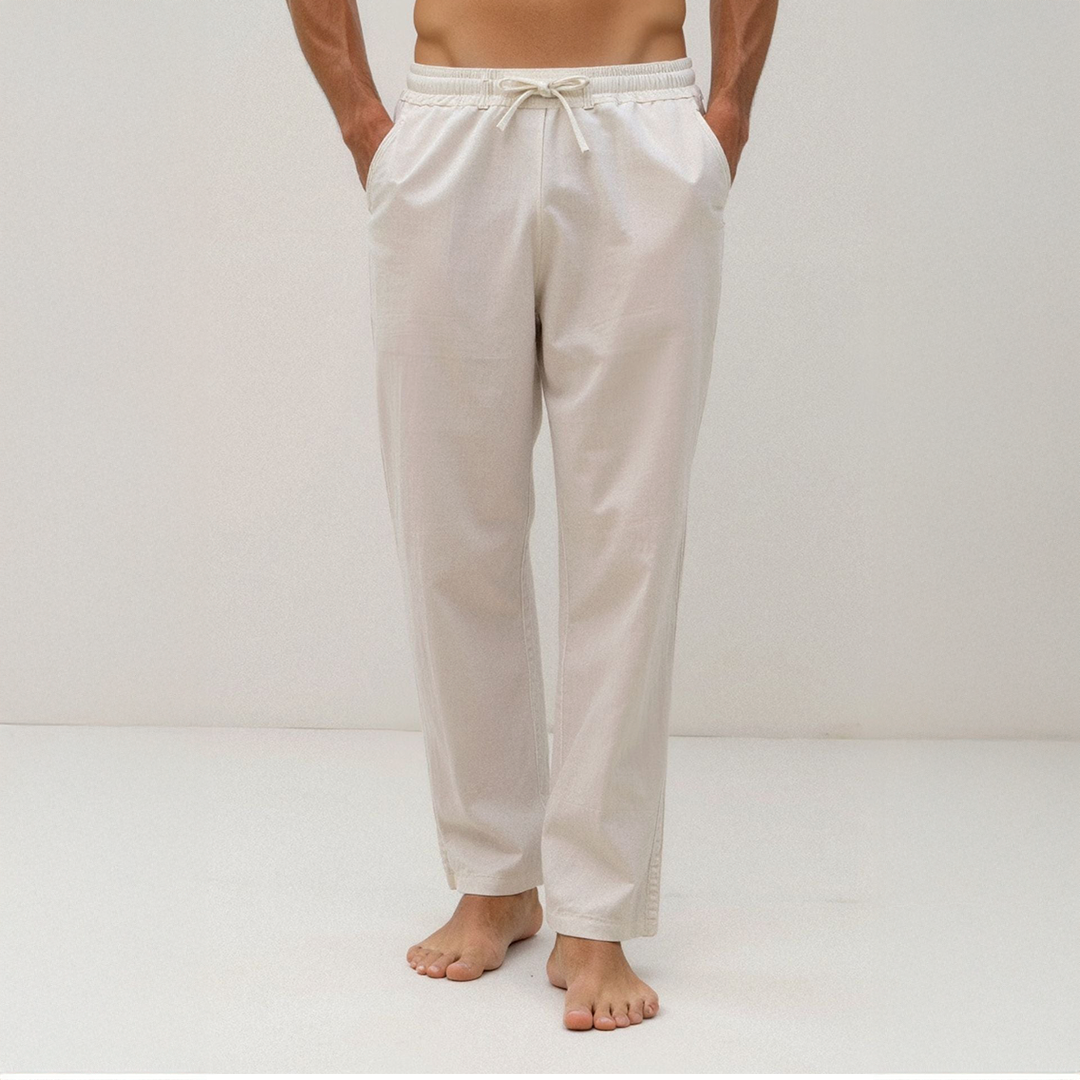 TheighT Cotton & Linen Blend Drawstring Pants