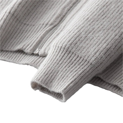 TheighT 100% Merino Wool ZIPPED CARDIGAN