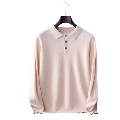 Vintage Solid Cashmere Polo