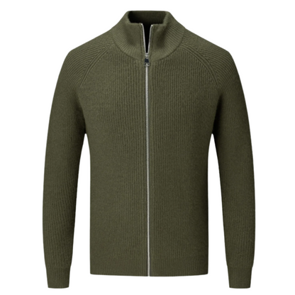 TheighT 100% Merino Wool ZIPPED CARDIGAN