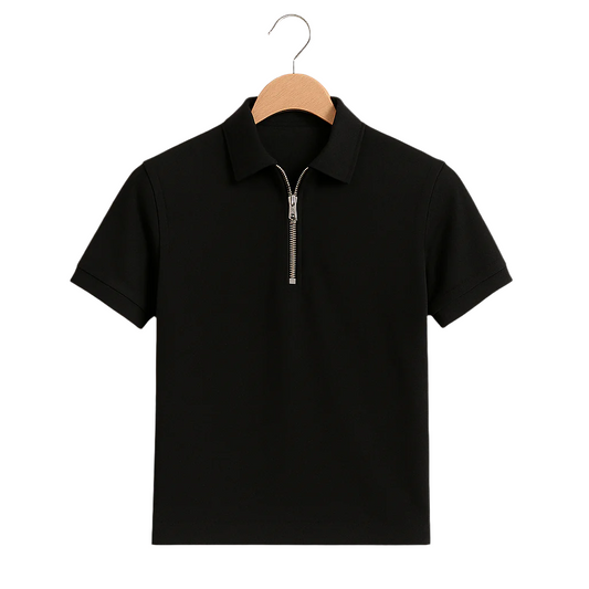 Zipper Polo Shirt