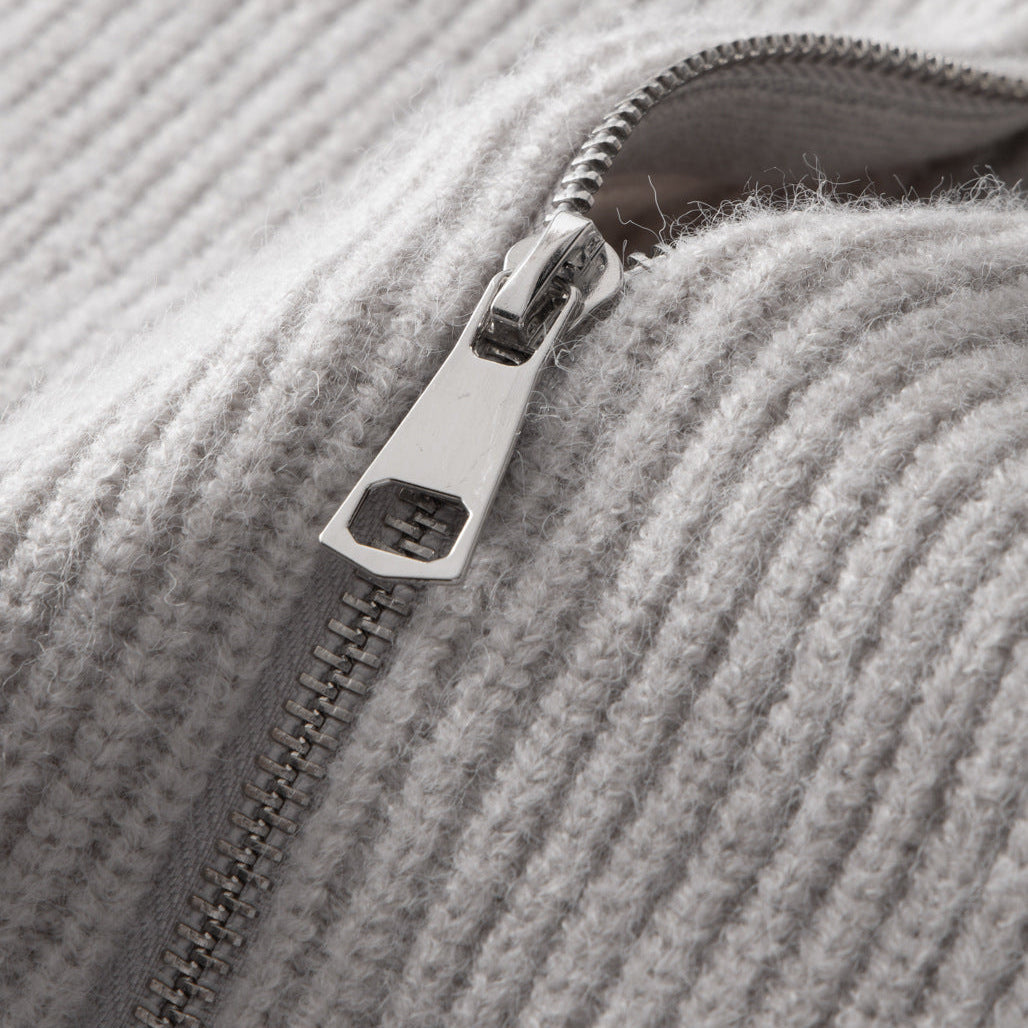 TheighT 100% Merino Wool ZIPPED CARDIGAN