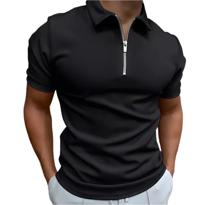 Zipper Polo Shirt