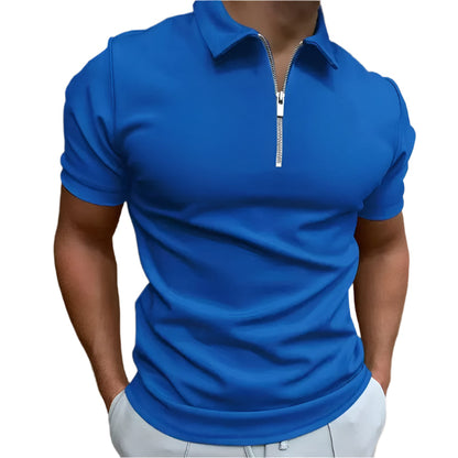 Zipper Polo Shirt