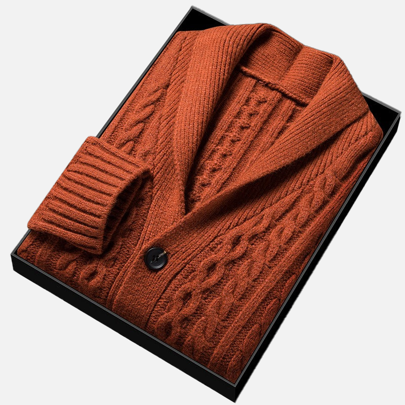 Jacquard Knitted Cardigan