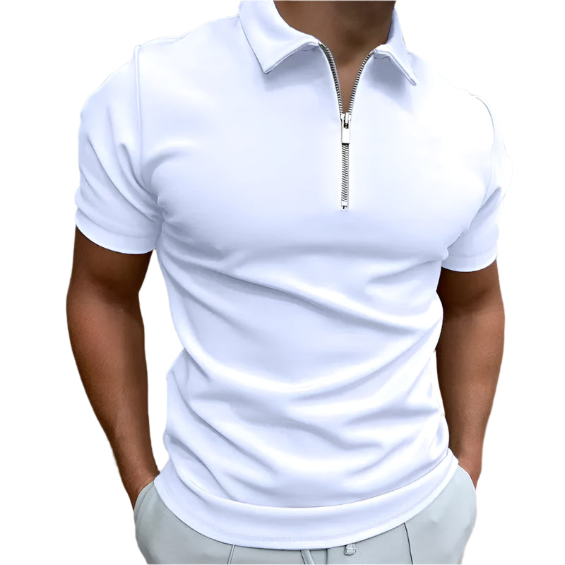 Zipper Polo Shirt
